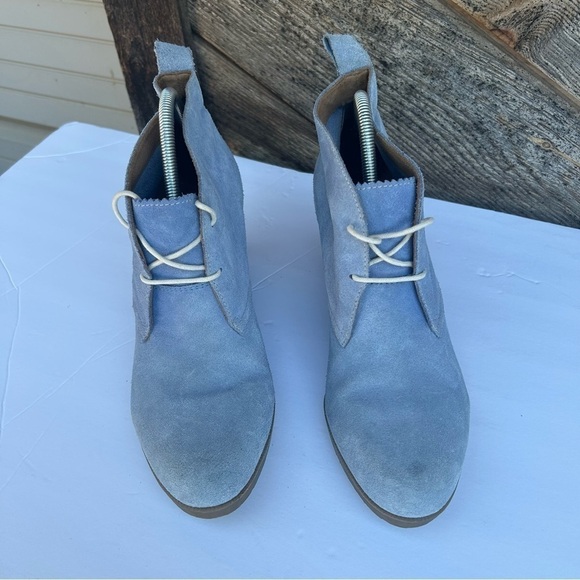 Dr. MARTENS Mandy Desert Boot Wedge in Ceramic Blue US 11 Lace Up Oxford - Picture 2 of 11